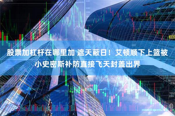 股票加杠杆在哪里加 遮天蔽日！艾顿顺下上篮被小史密斯补防直接飞天封盖出界